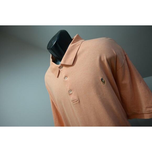 Polo Ralph Lauren Golf Polo Classic Fit Orange Short Sleeve Mens Size 3XB BIG 3X - Picture 1 of 8